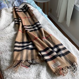 Burberry Classic Check Cashmere Scarf